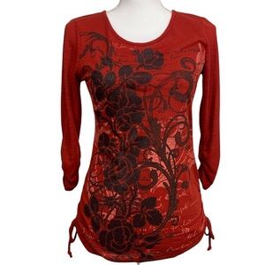 STYLE & CO / Red & Black Top / Size PP